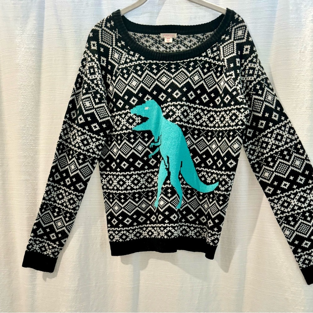 Dinosaur Christmas Sweater